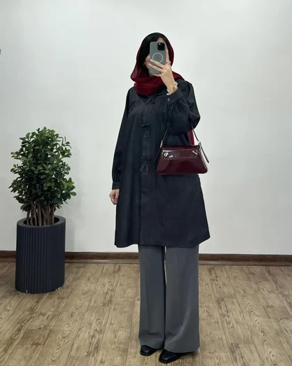 مانتو بلند پشمی پروانه(ایراد دار)