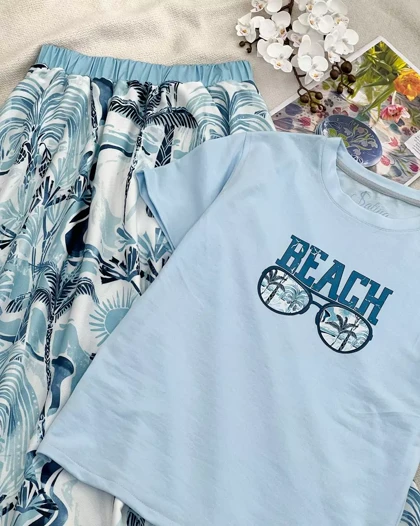 ست تیشرت ودامن کد 5819