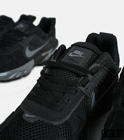 کفش کتانی مردانه و زنانه مشکی خاکستری Nike cushlon مدل 6210