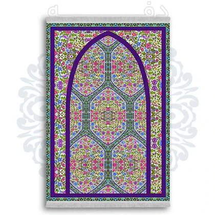 فرشینه از جنس پارچه هازان مخمل ترک طرح سجاده برند دفه کد DSJ 102