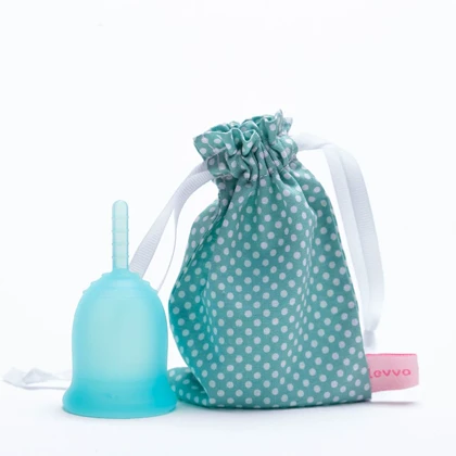 کاپ قاعدگی سایز کوچک رنگ سبز - آبی لیوا فارما (قیمت قدیم)