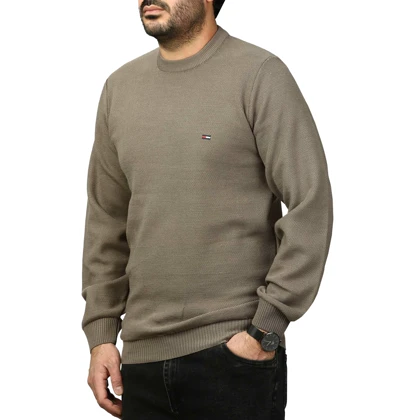 پلیور بافت فندقی مردانه مدل 659853