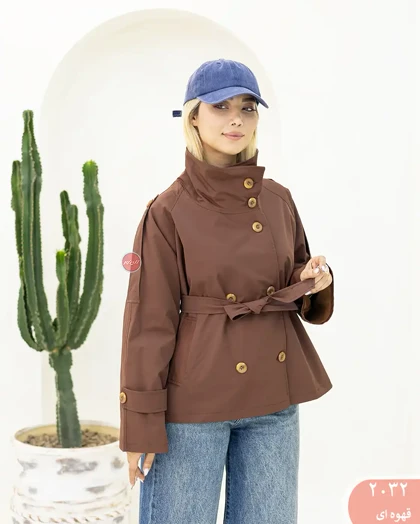 بارانی یقه ایستاده نوا 2032