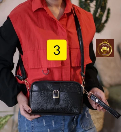 کیف دوشی دستی زنانه پاسپورتی ورنی کد: 1659