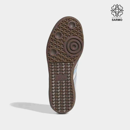 کفش کتانی زنانه سامبا سفید آبی samba adidas