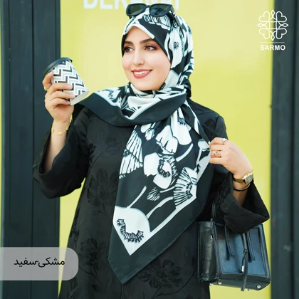 روسری ابریشم توییل گلباران