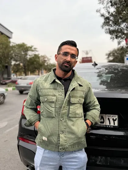 کت جین مردانه سبز سبز مریم گلی- برش باکسی کیفیت گرید A