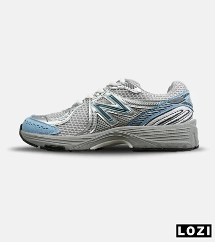 کفش کتانی مردانه و زنانه طوسی آبی New Balance 860 V.02 مدل 7760