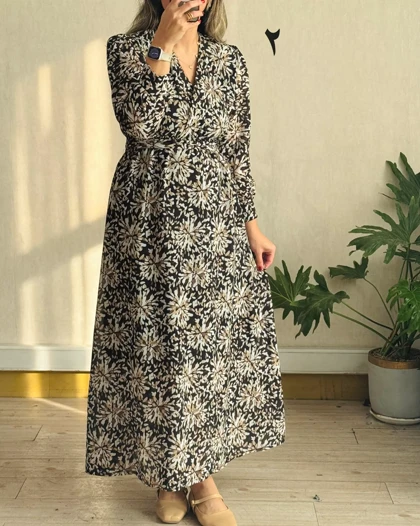 پیراهن حریر گلشید 2