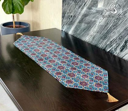 ست رومیزی شانل مخمل طرح فیروزه 4 تکه