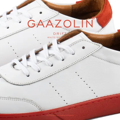 کتانی دریفت گازولین سفید قرمز