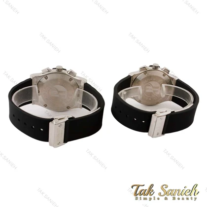 ساعت هابلوت ست سه موتوره سیلور صفحه سفید Hublot-4436-S