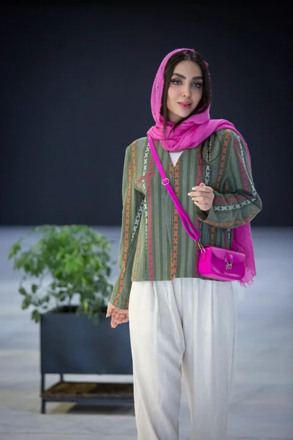 مانتو کت کنفی سجاف جیب هلال