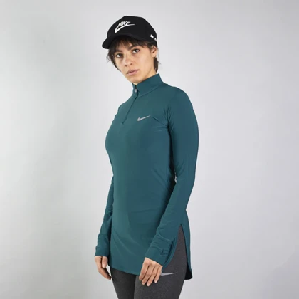 استرج آستین بلند نیم زیپ ورزشی زنانه نایک مدل VHD-3K1452 کله غازی