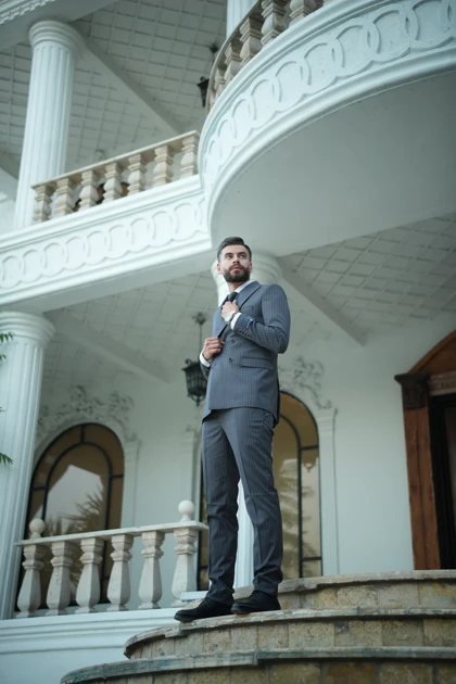 کت و شلوار دبل برست پارچه ترک VIP