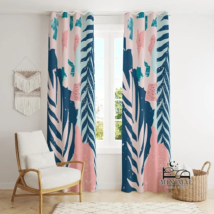 پرده اسپرت طرح برگ مدل W5003