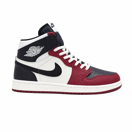کفش و کتانی مردانه ساق‌دار مدل NIKE JORDAN 1 رنگ مشکی قرمز کد 21851