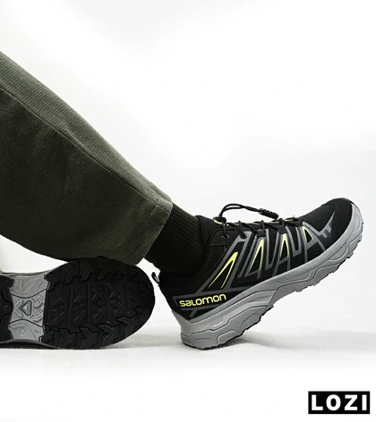 کفش کتانی مشکی سبز سالومون Salomon X ULTRA