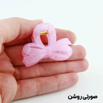 کلیپس دخترانه مدل پاپیون کوچک دو رنگ