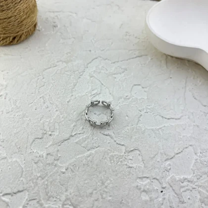 انگشتر زنانه مدل اورلیا لینک طرح زنجیری مدرن