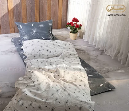 سرویس تشک مهمان یک نفره 6 تکه طرح قاصدک طوسی