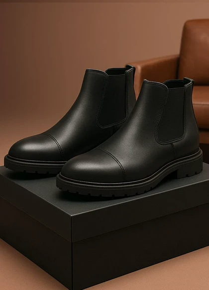 نیم بوت مردانه بغل کش مدل smith-مشکی