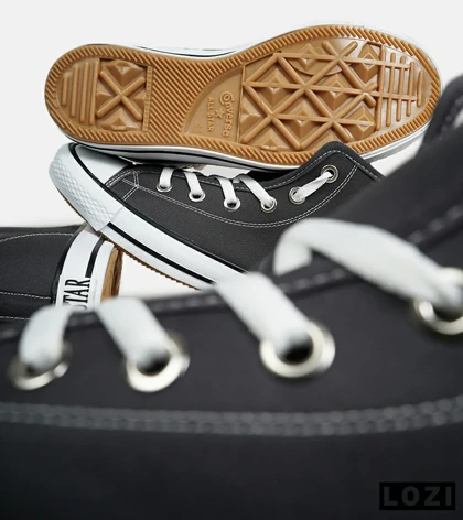 کفش کتانی ساق‌دار مردانه و زنانه طوسی All STAR مدل 7087