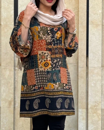 تونیک سایز بزرگ اشک طرح اندونزی 1162