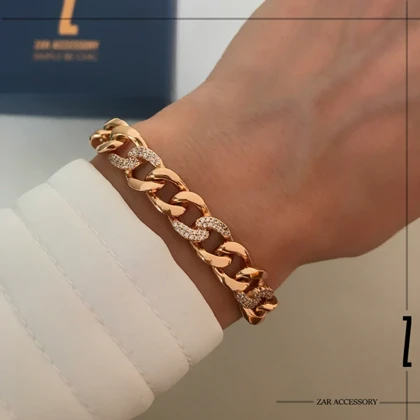 دستبند زنانه کارتیه نگین‌دار