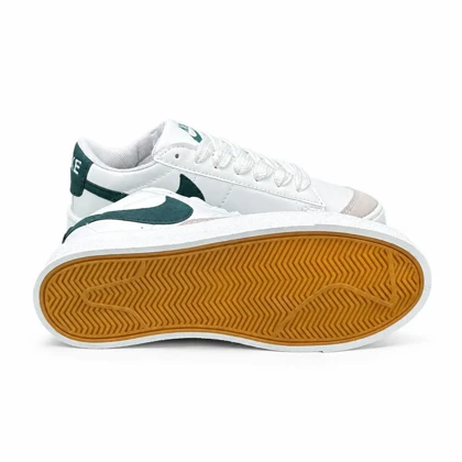 کفش کتانی زنانه مدل رانینگ نایک بلیزر سفید سبز NIKE blazer