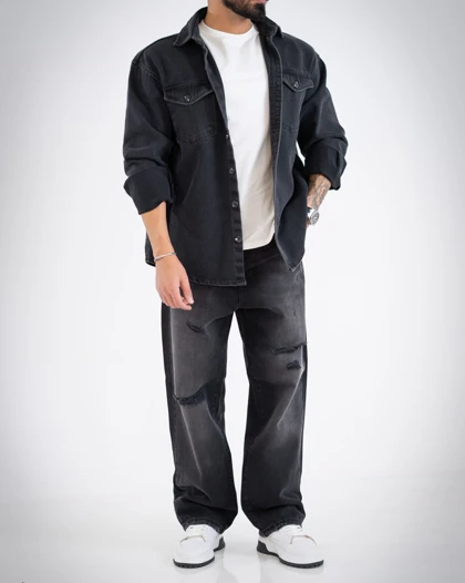 پیراهن جین مردانه وارداتی-کد4767