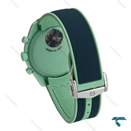 ساعت امگا سواچ بند رابر ماموریت به زمین سبز Swatch-7604-U