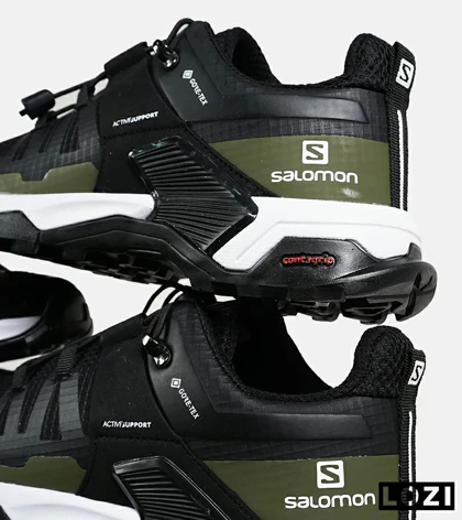 کفش کتانی مشکی سبز مردانه و زنانه 04 Salomon X ULTRA