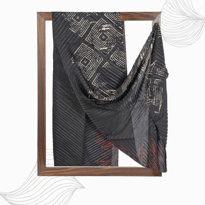 شال طرح هندسی زنانه - 39251737