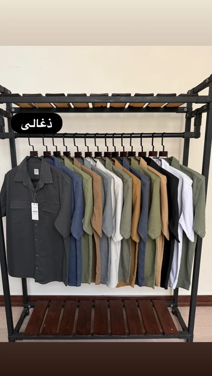 پیراهن آستین کوتاه کتان دوجیب 2646