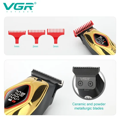 ماشین اصلاح موی صورت و بدن مردانه حرفه ای وی جی آر مدل V-945