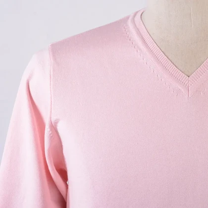 پلیور بافت یقه هفت صورتی مردانه