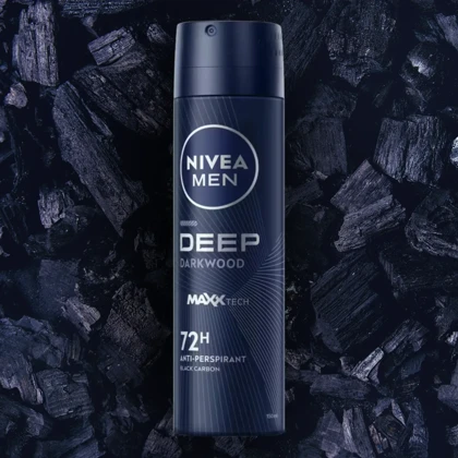 اسپری ضد تعریق مردانه نیوآ مدل Deep Darkwood 72H حجم 150ml