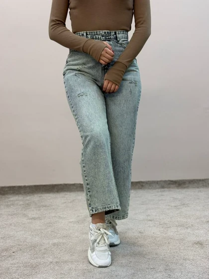 شلوار واید جین ام کی