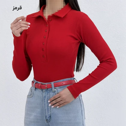 بلوز زنانه کبریتی جلو دکمه | آی بولک