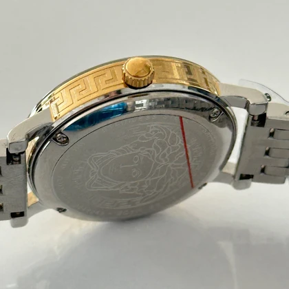 ساعت زنانه ورساچه دو رنگ صفحه صدف سفید کد 823