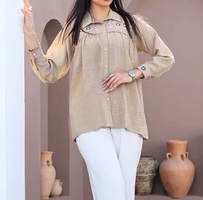 شومیز عروسکی گلدوزی (MD-1-2661)