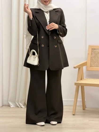 4253-کت و شلوار کارامل