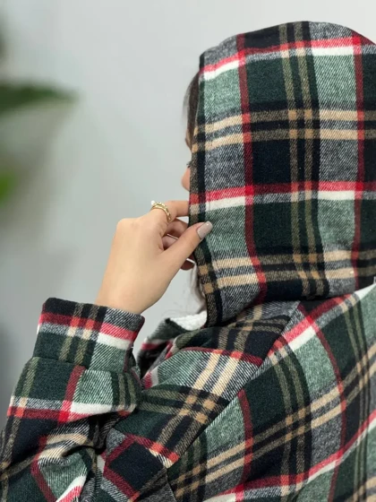 پالتو پشمی داخل تدی کلاهدار پردیس