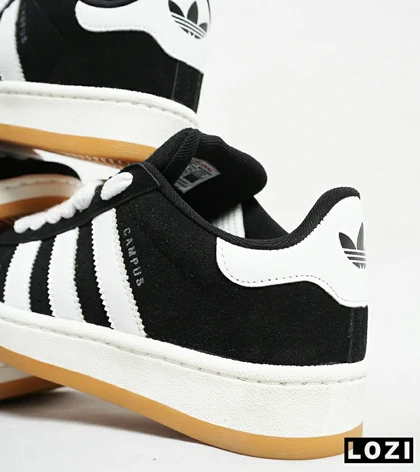 کفش کتانی مردانه مشکی سفید ADIDAS Campus