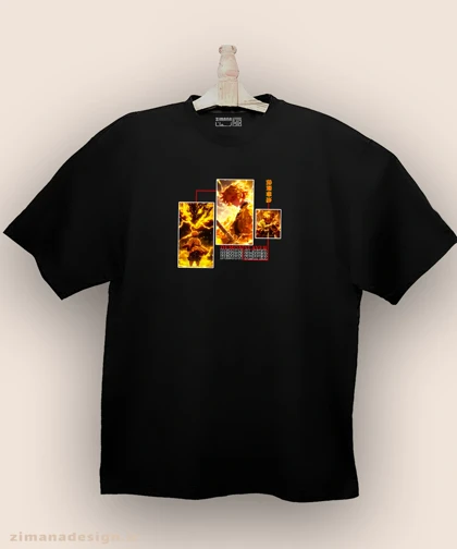 تیشرت لش مردانه و زنانه طرح شیطان کش شخصیت زنیتسو کد 962