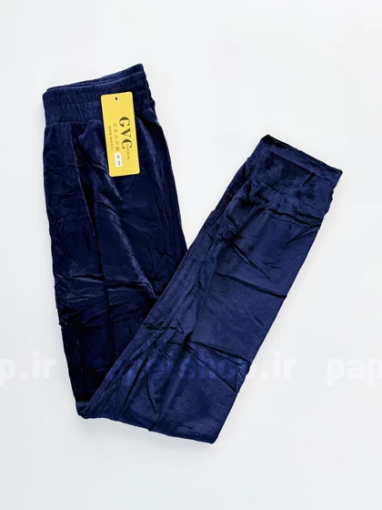 شلوار مخمل ساده کمرکش