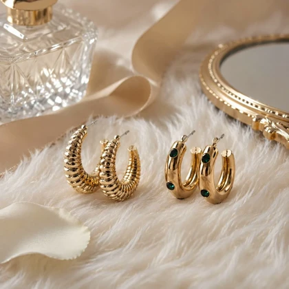 گوشواره زنانه آی ام کد Z-TE11 مجموعه 2 عددی