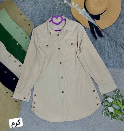 مانتو کتان بغل دکمه کد 76011