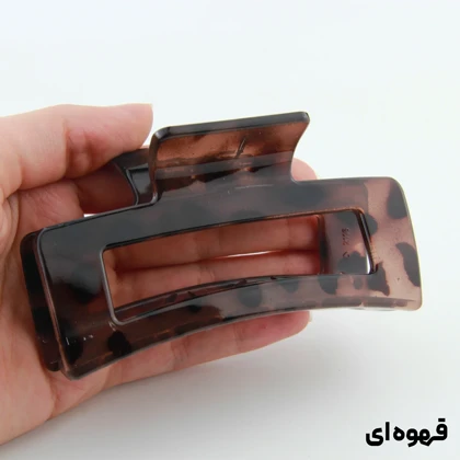 کلیپس دخترانه مدل مستطیل بزرگ خال‌خالی